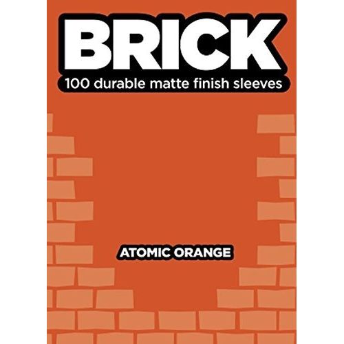 Image for BRICK - Atomic Orange (100-Pack) - Card Sleeves