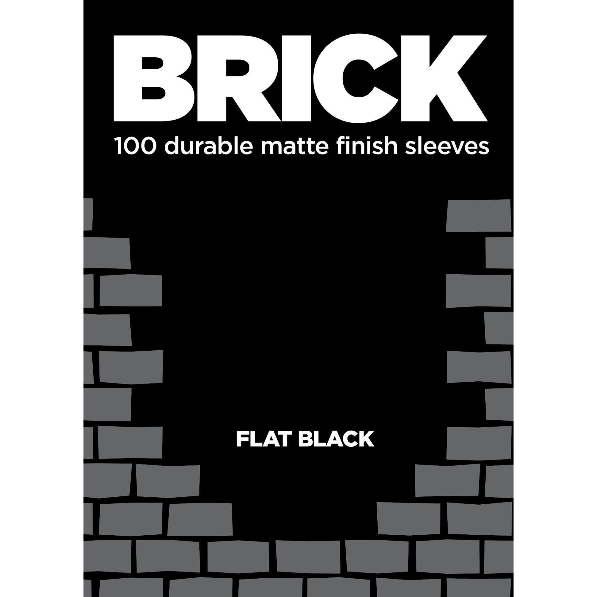Image for BRICK - Flat Black (100-Pack) - Card Sleeves