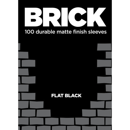 Image for BRICK - Flat Black (100-Pack) - Card Sleeves