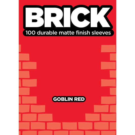 Image for BRICK - Goblin Red (100-Pack) - Card Sleeves
