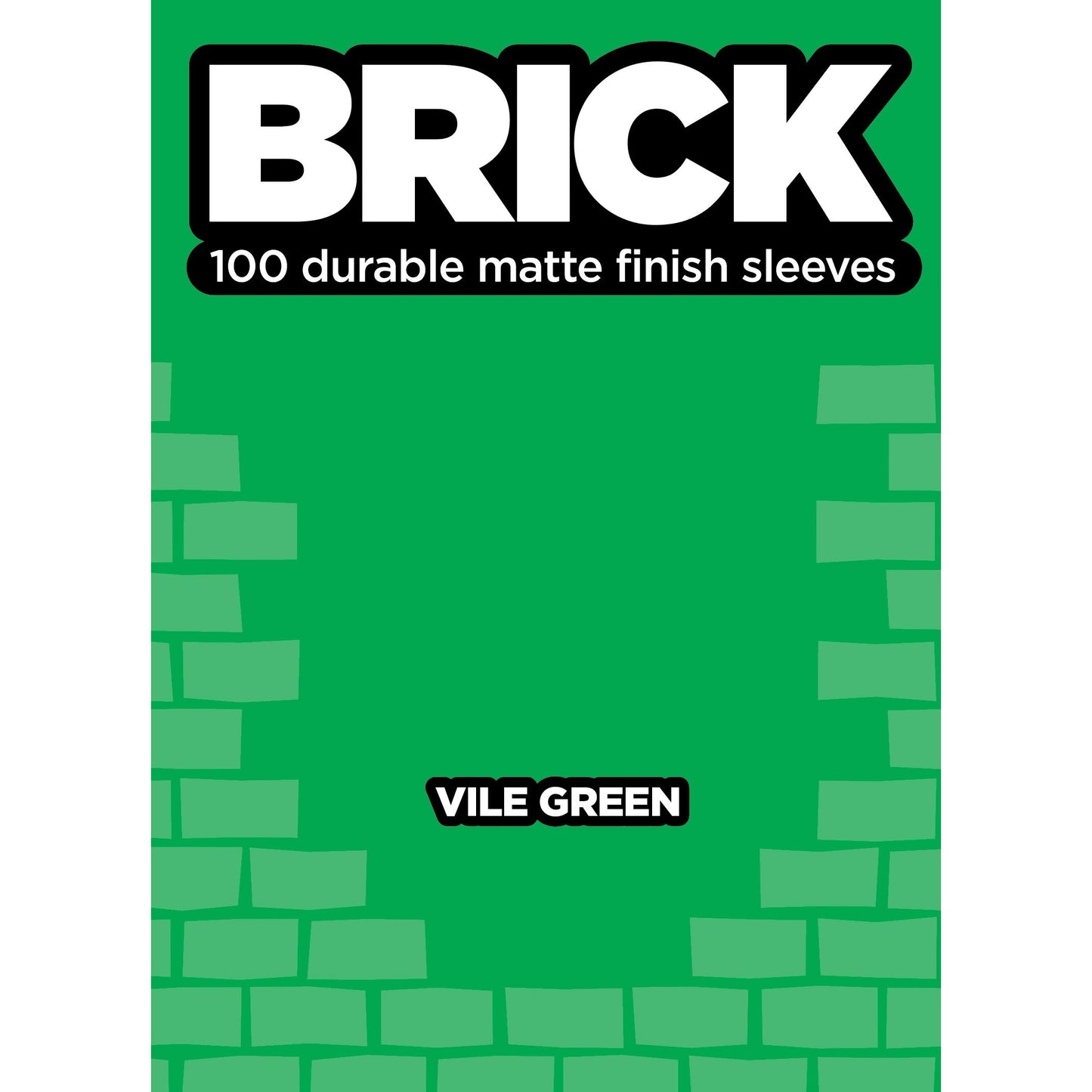 Image for BRICK - Vile Green (100-Pack) - Card Sleeves