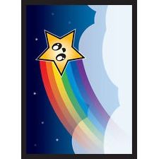 Image for Double Matte Small Sleeve - Rainbow Star (60-Pack) - Card Sleeves