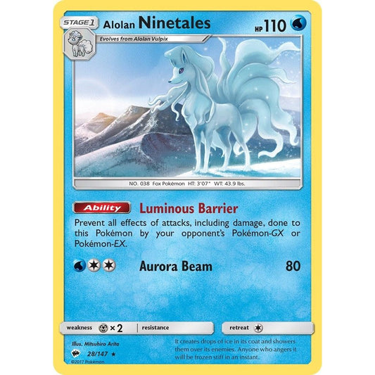 Image for Alolan Ninetales (28/147) (SM03) - Pokemon