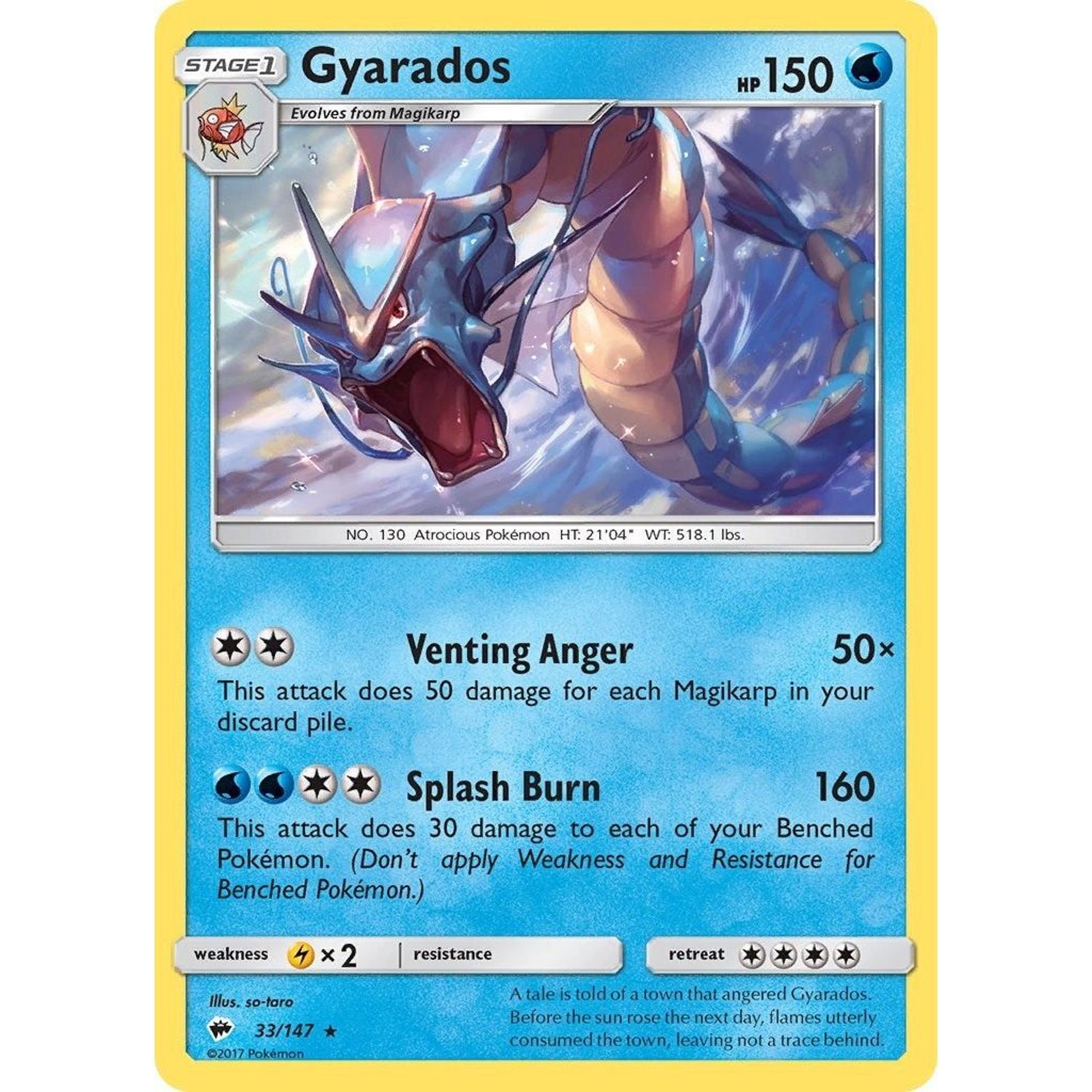 Image for Gyarados (33/147) (SM03) - Pokemon