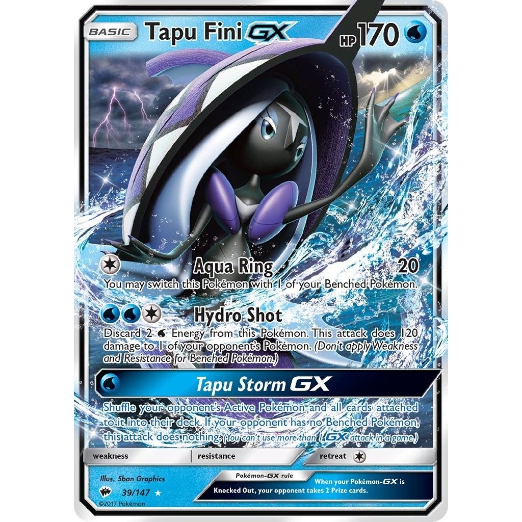 Image for Tapu Fini GX (39/147) (SM03) - Pokemon