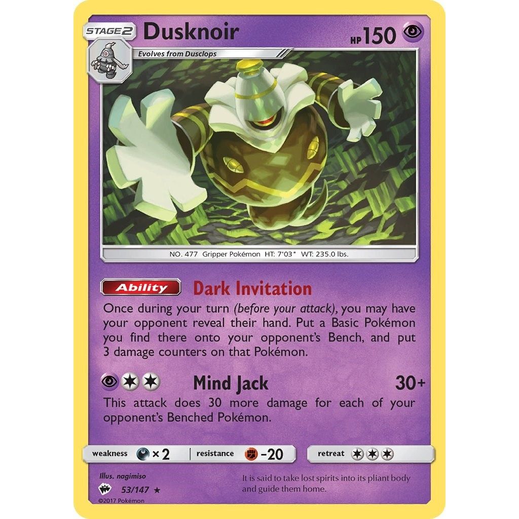 Image for Dusknoir (53/147) (SM03) - Pokemon