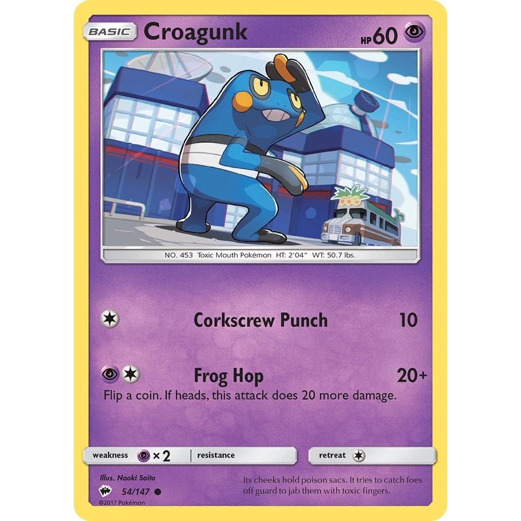 Image for Croagunk (54/147) (SM03) - Pokemon