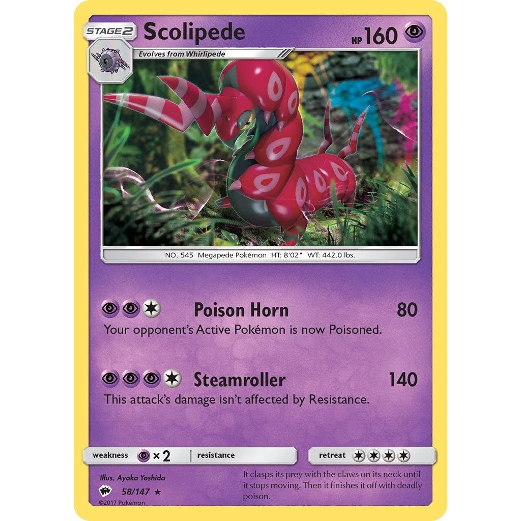 Image for Scolipede (58/147) (SM03) - Pokemon