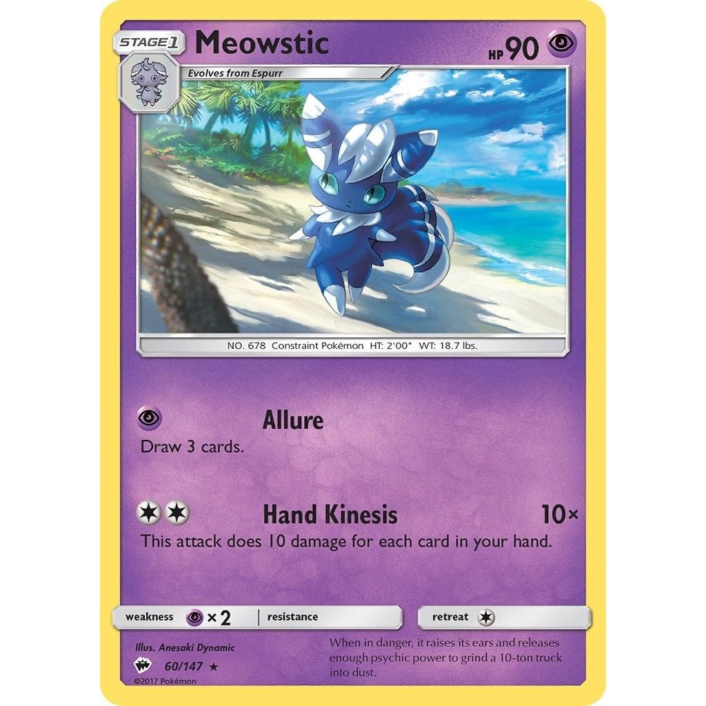 Image for Meowstic (60/147) (SM03) - Pokemon