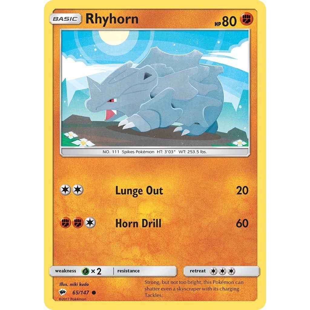 Image for Rhyhorn (65/147) (SM03) - Pokemon