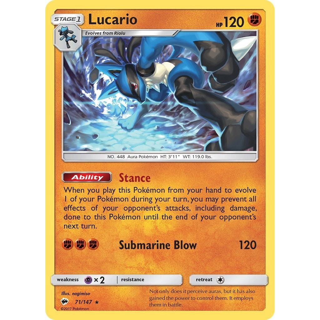 Image for Lucario (71/147) (SM03) - Pokemon