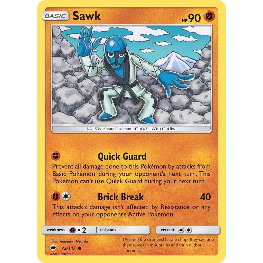 Image for Sawk (72/147) (SM03) - Pokemon