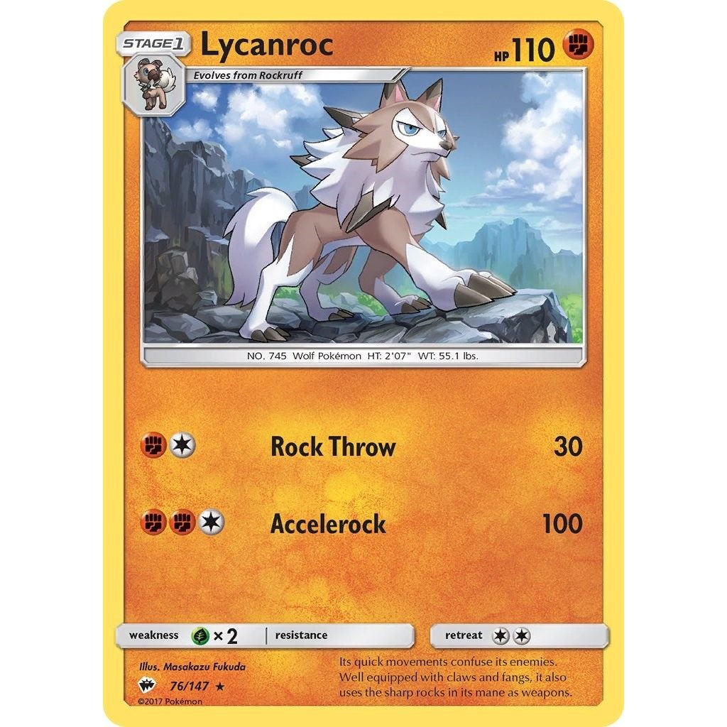 Image for Lycanroc (76) (76/147) (SM03) - Pokemon