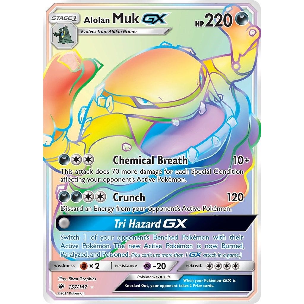 Image for Alolan Muk GX (Secret) (157/147) (SM03) - Pokemon