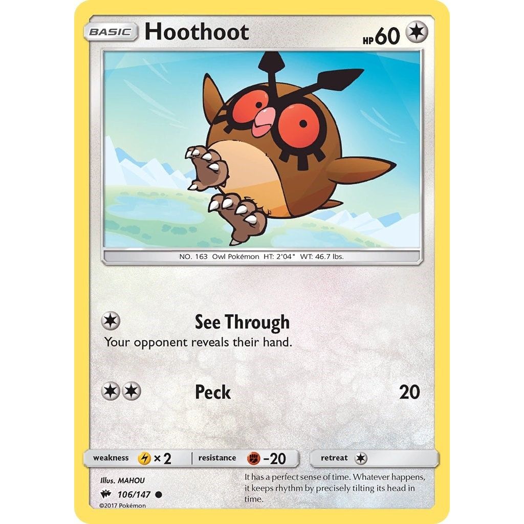 Image for Hoothoot (106/147) (SM03) - Pokemon