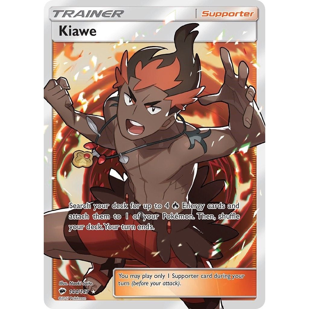 Image for Kiawe (Full Art) (144/147) (SM03) - Pokemon