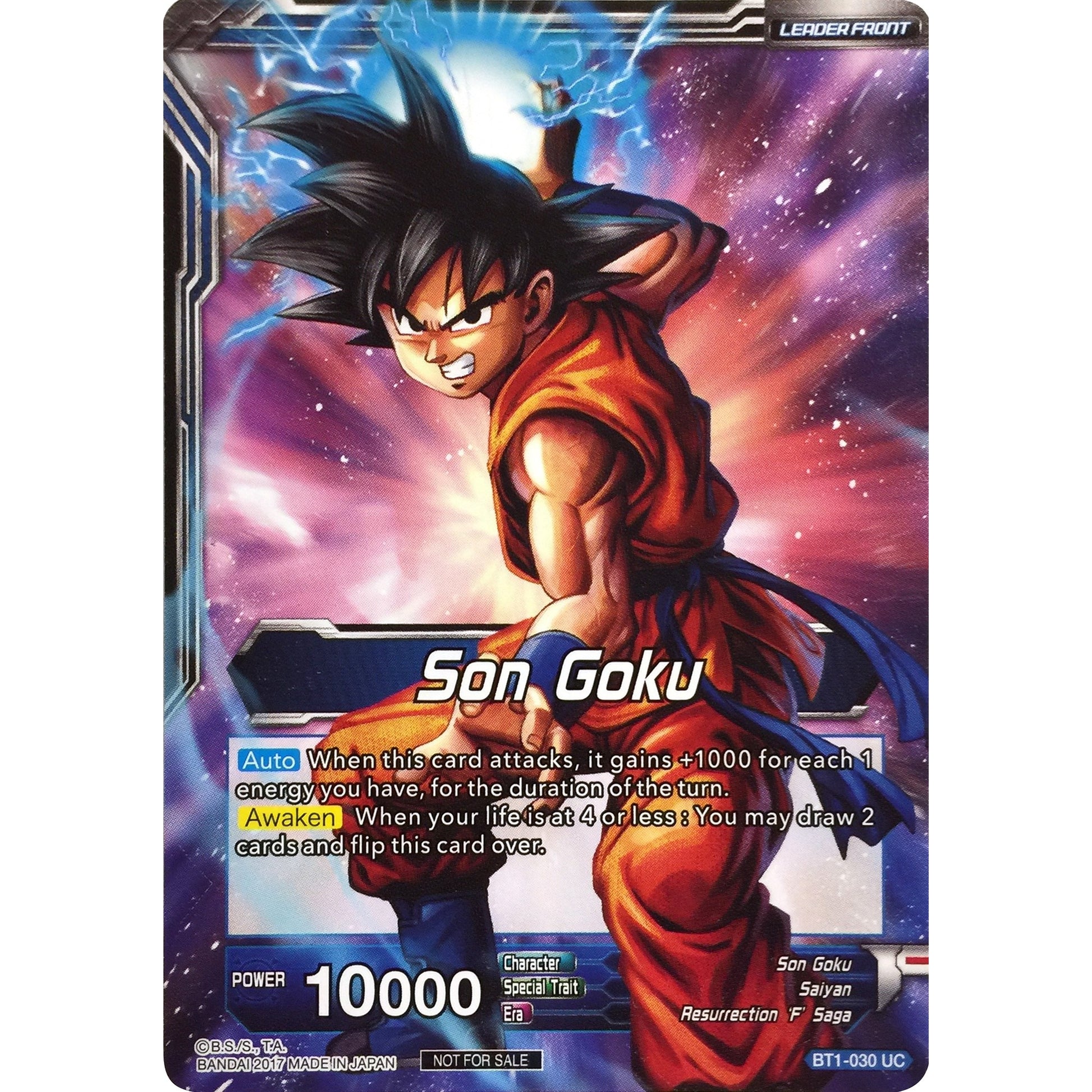 Image for Son Goku // Super Saiyan Blue Son Goku (Hot Stamped) (BT1-030) (PR) - Dragon Ball Super: Masters