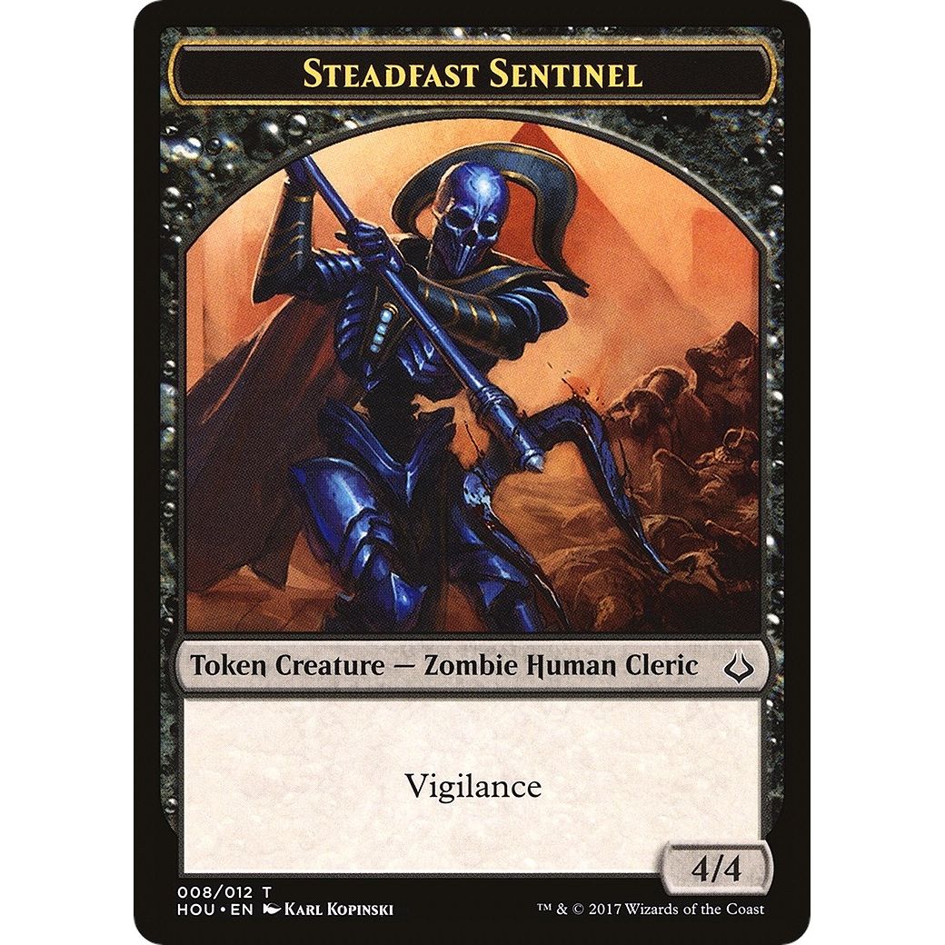 Image for Steadfast Sentinel // Cat Double-Sided Token (8 // 16) (HOU) - Magic: The Gathering