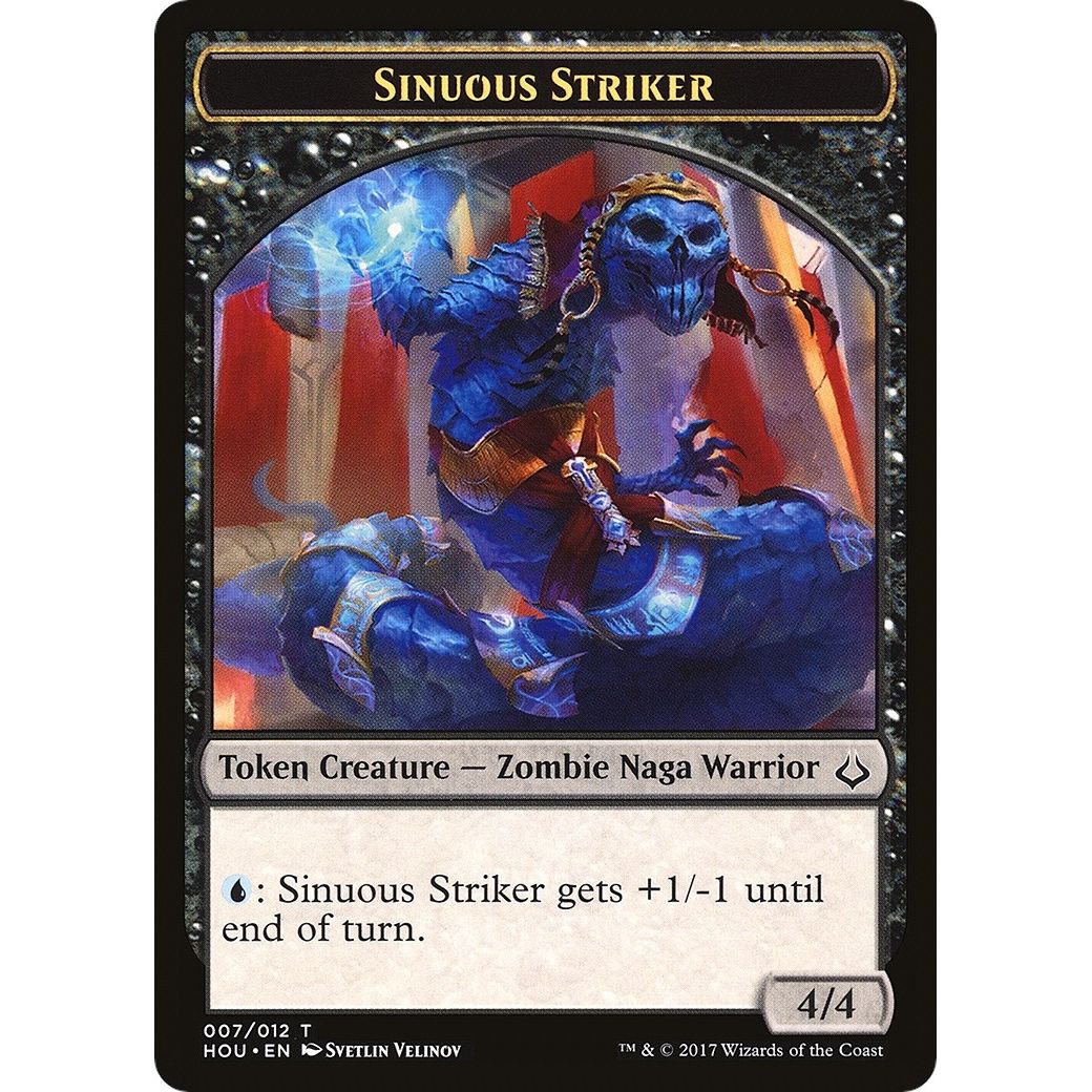 Image for Sinuous Striker // Zombie Double-Sided Token (7 // 20) (HOU) - Magic: The Gathering