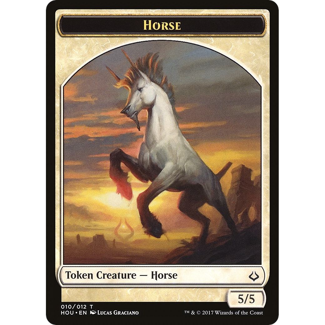 Image for Horse // Zombie Double-sided Token (10 // 20) (HOU) - Magic: The Gathering
