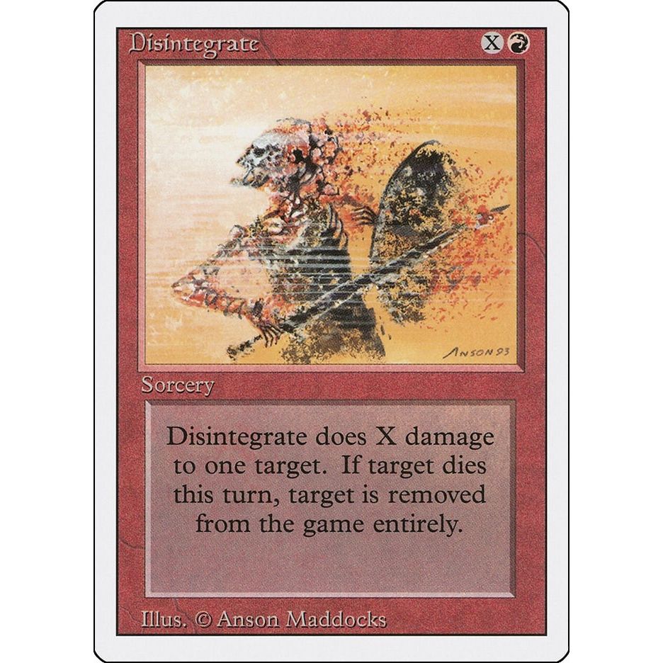 Image for Disintegrate (3ED) - Magic: The Gathering