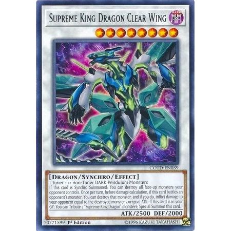 Image for Supreme King Dragon Clear Wing (COTD-EN039) (COTD) - YuGiOh