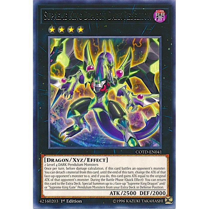 Image for Supreme King Dragon Dark Rebellion (COTD-EN041) (COTD) - YuGiOh