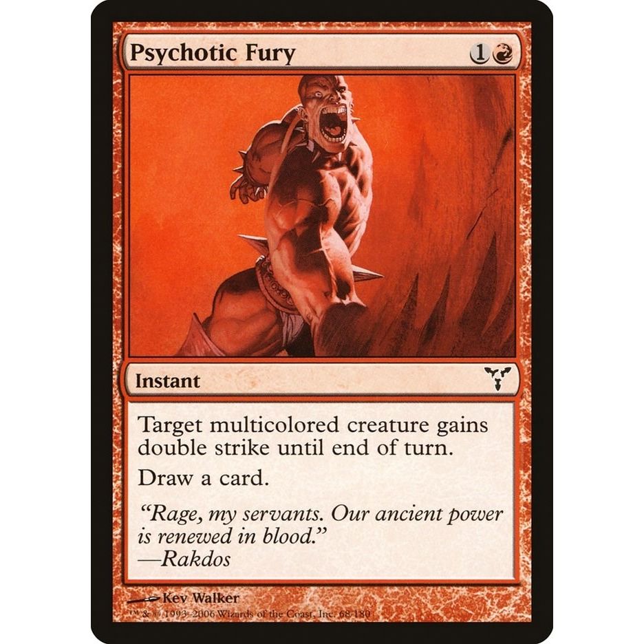Image for Psychotic Fury (68) (DIS) - Magic: The Gathering