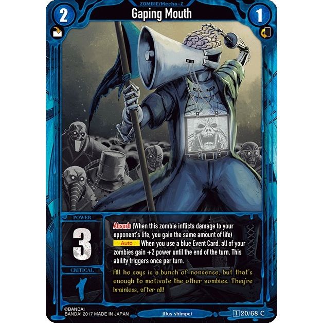 Image for Gaping Mouth (20) (ZWO1) - Zombie World Order TCG