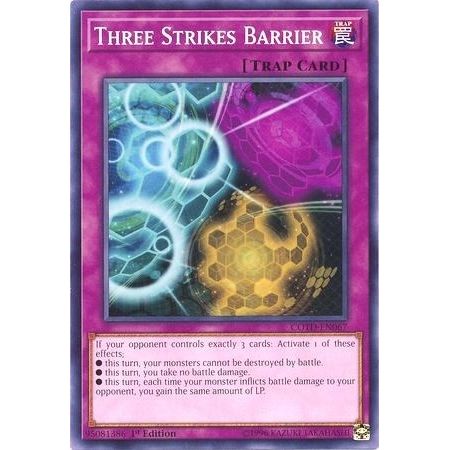 Image for Three Strikes Barrier (COTD-EN067) (COTD) - YuGiOh
