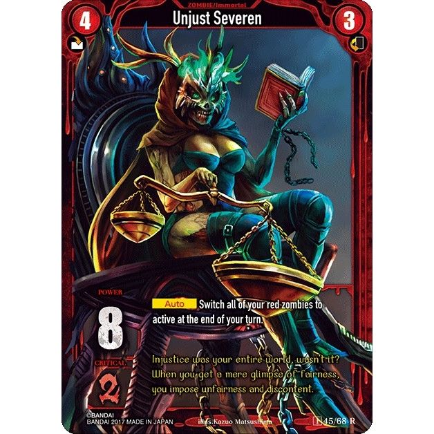 Image for Unjust Severen (Foil) (45) (ZWO1) - Zombie World Order TCG