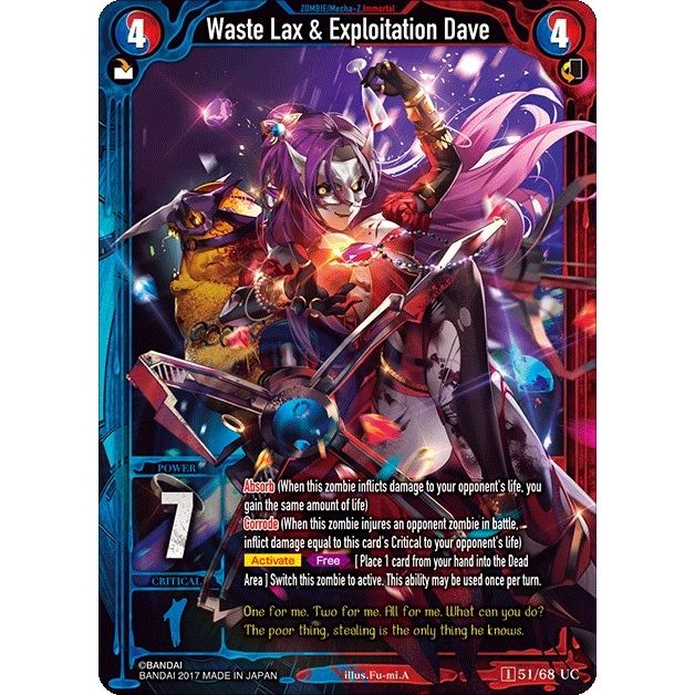 Image for Waste Lax & Exploitation Dave (51) (ZWO1) - Zombie World Order TCG