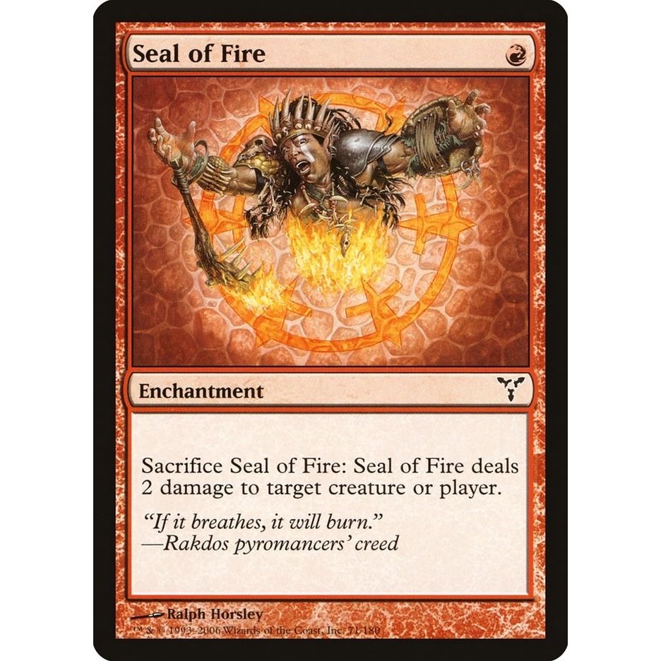 Image for Seal of Fire (71) (DIS) - Magic: The Gathering