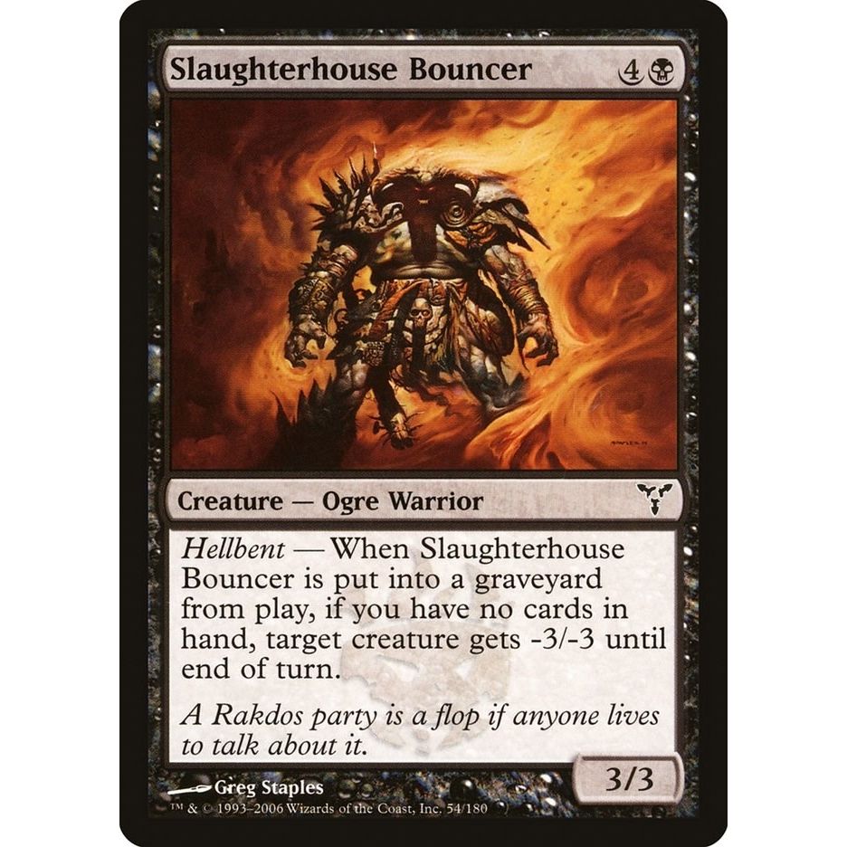 Image for Slaughterhouse Bouncer (54) (DIS) - Magic: The Gathering