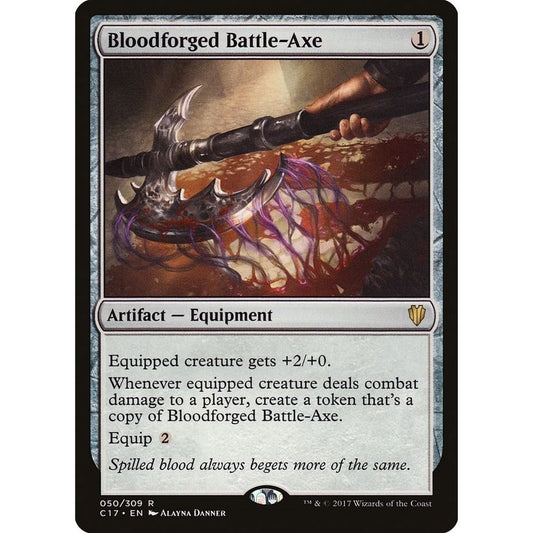 Image for Bloodforged Battle-Axe (50) (C17) - Magic: The Gathering