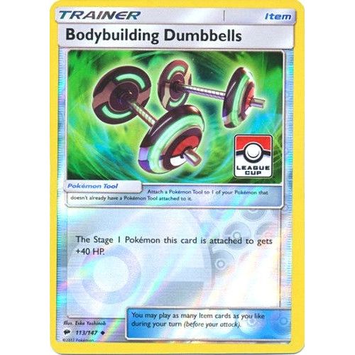 Image for Bodybuilding Dumbbells - 113/147 (League Cup) (113/147) (PR) - Pokemon