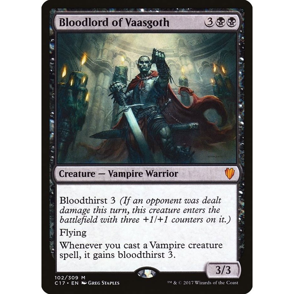 Image for Bloodlord of Vaasgoth (102) (C17) - Magic: The Gathering