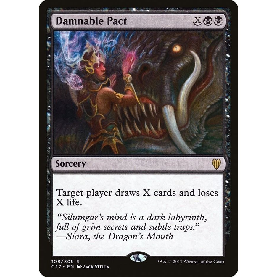 Image for Damnable Pact (108) (C17) - Magic: The Gathering