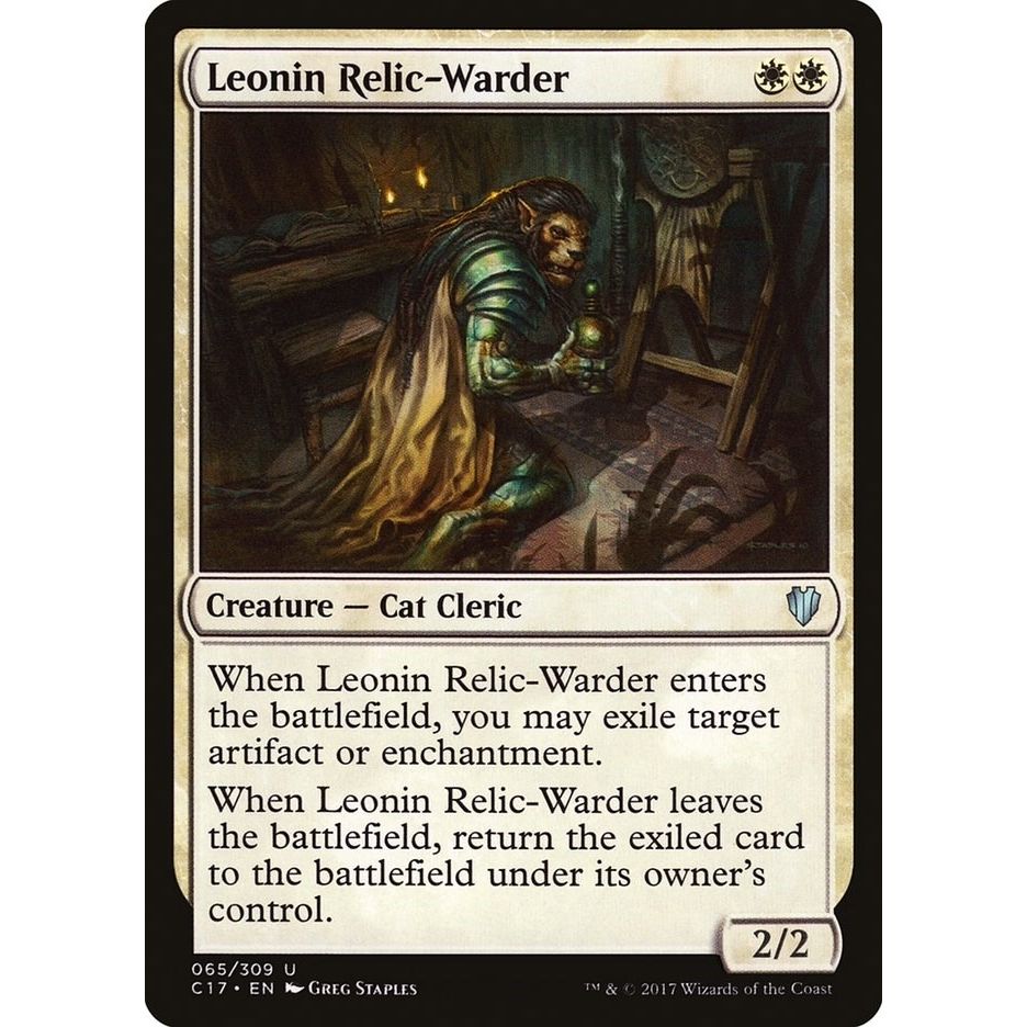 Image for Leonin Relic-Warder (65) (C17) - Magic: The Gathering