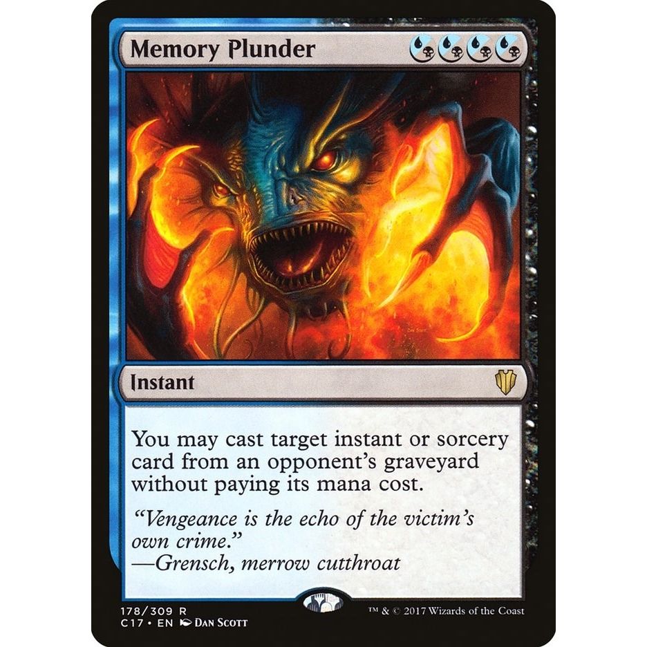 Image for Memory Plunder (178) (C17) - Magic: The Gathering