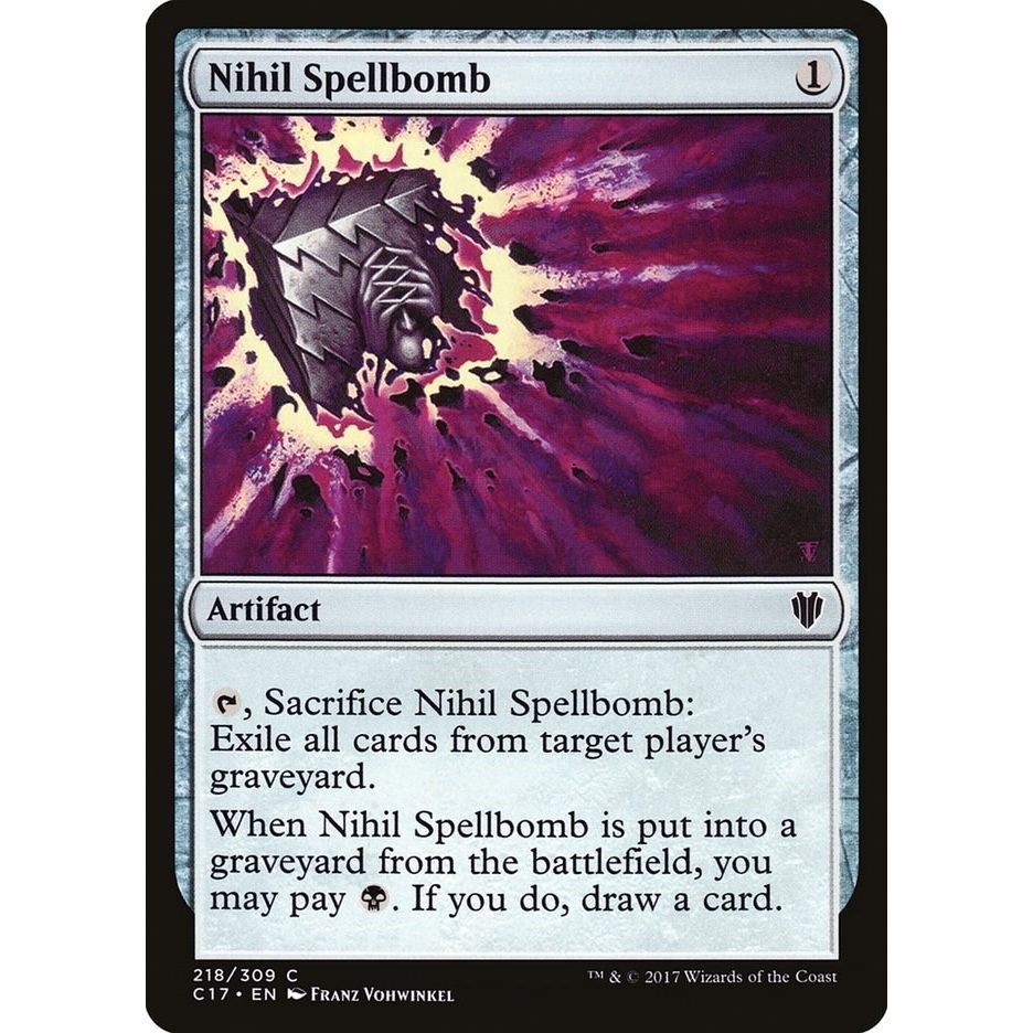 Image for Nihil Spellbomb (218) (C17) - Magic: The Gathering