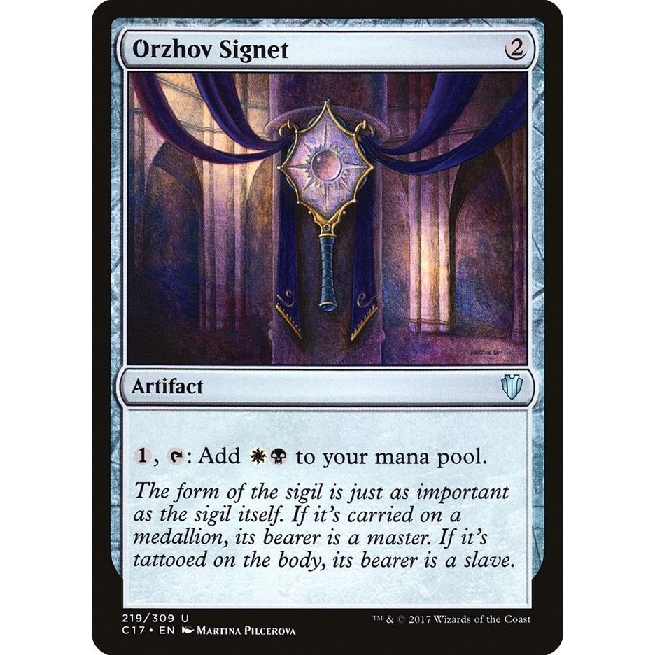 Image for Orzhov Signet (219) (C17) - Magic: The Gathering