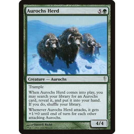 Image for Aurochs Herd (103) (CSP) - Magic: The Gathering