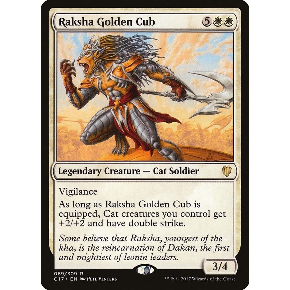 Image for Raksha Golden Cub (69) (C17) - Magic: The Gathering