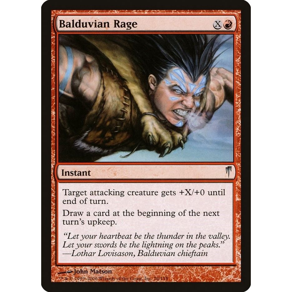 Image for Balduvian Rage (76) (CSP) - Magic: The Gathering