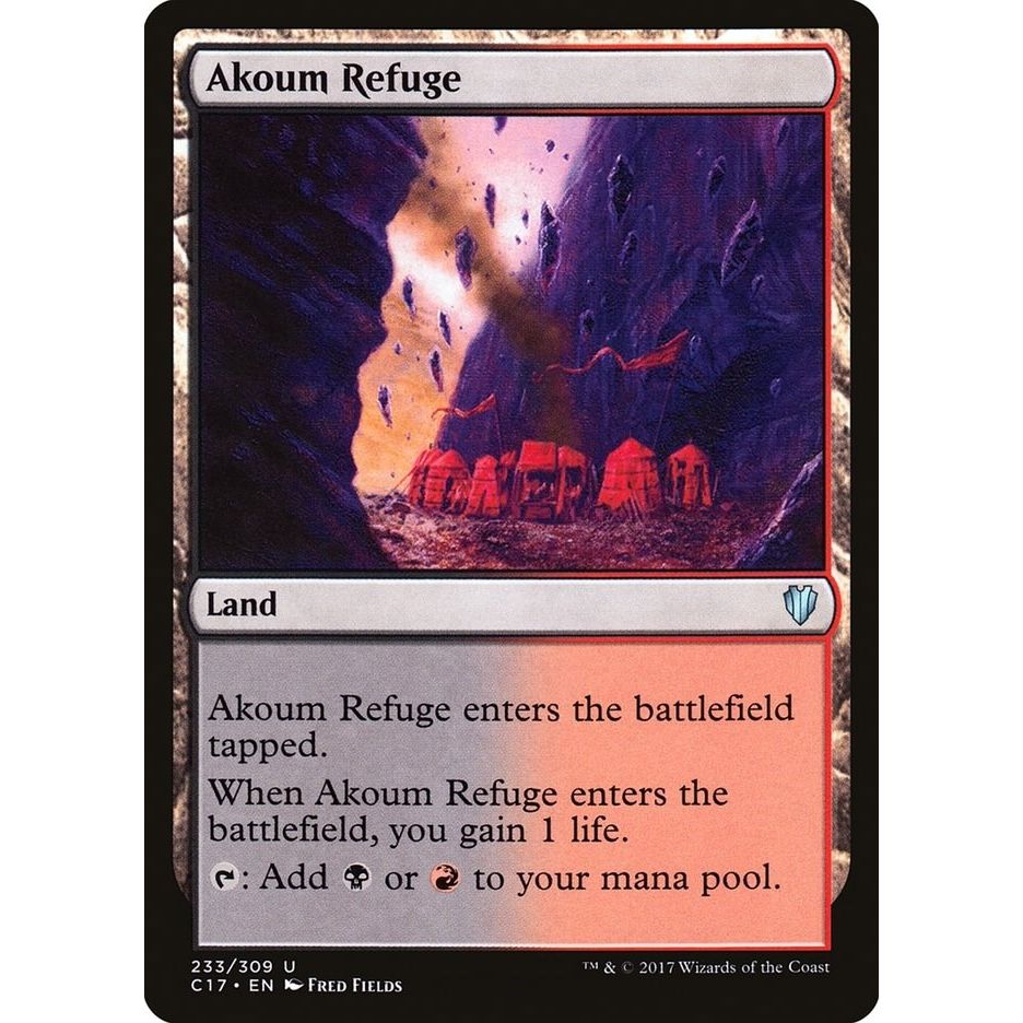 Image for Akoum Refuge (233) (C17) - Magic: The Gathering
