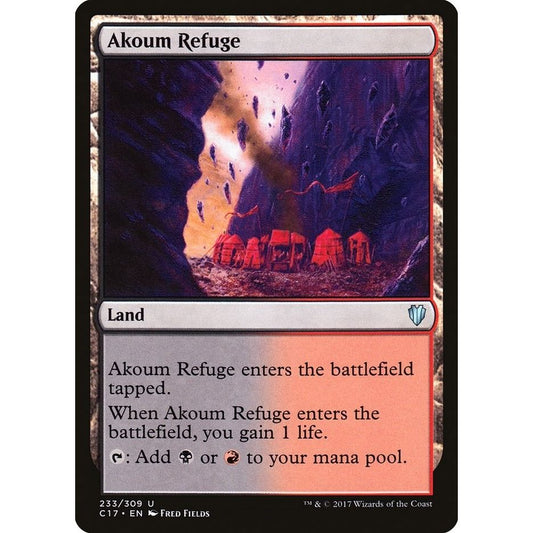 Image for Akoum Refuge (233) (C17) - Magic: The Gathering