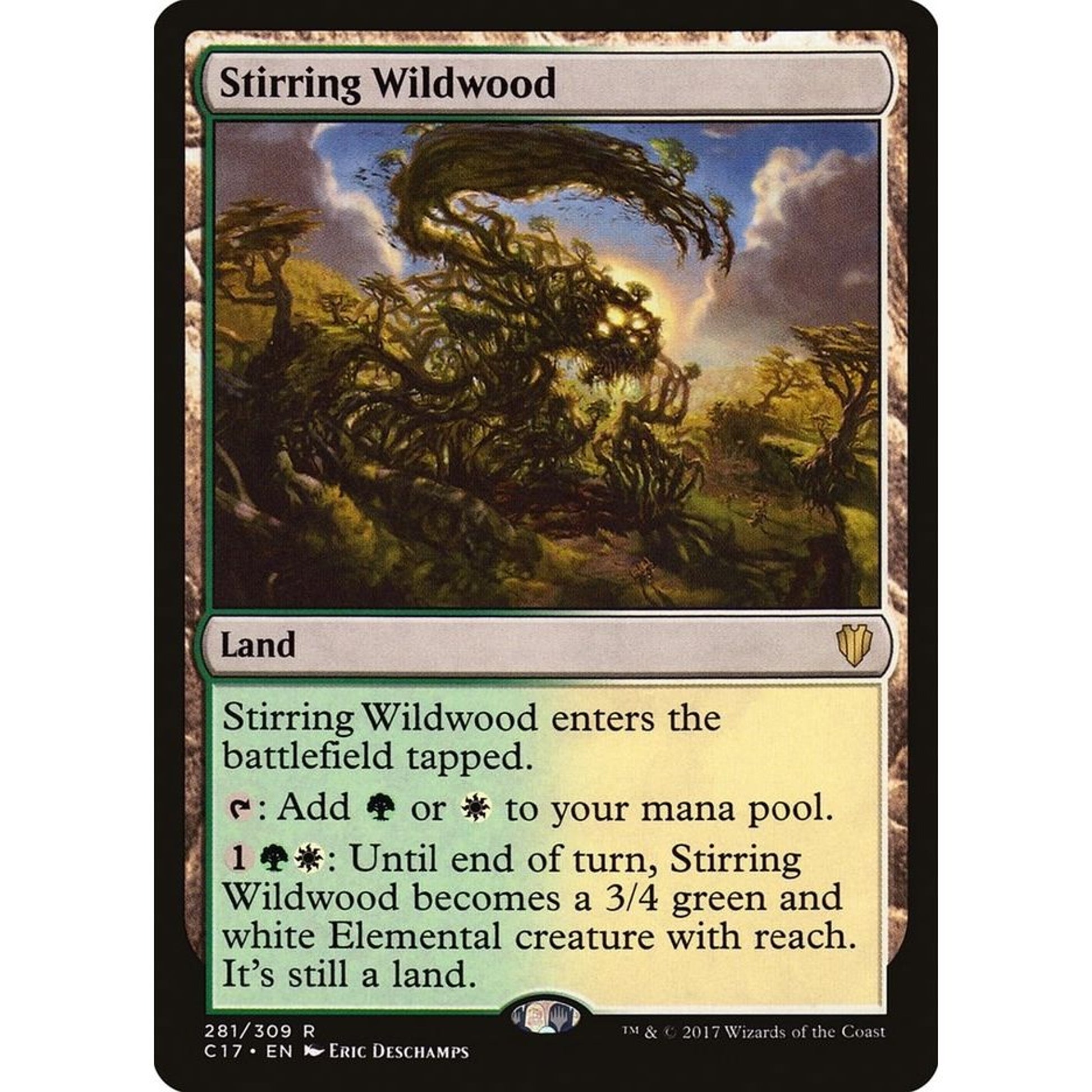 Image for Stirring Wildwood (281) (C17) - Magic: The Gathering