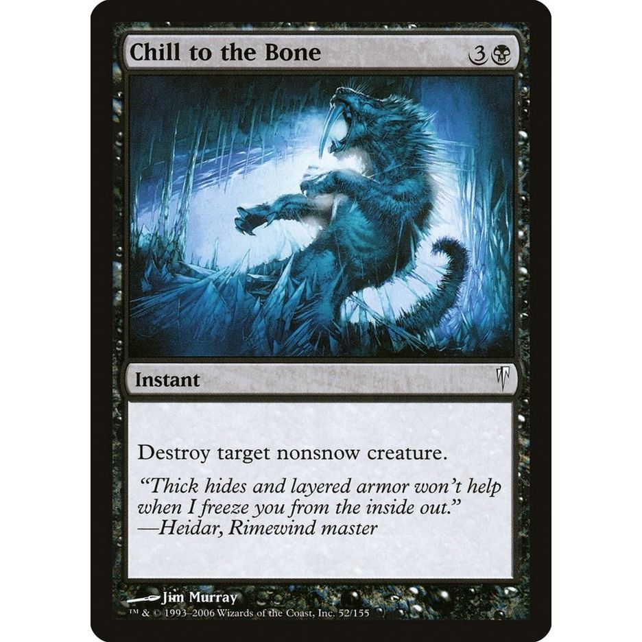 Image for Chill to the Bone (52) (CSP) - Magic: The Gathering