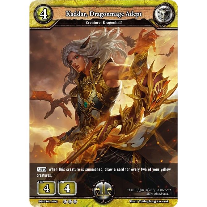 Image for Kaddar, Dragonmage Adept (DB-BT01/003) (BP01) - Dragoborne
